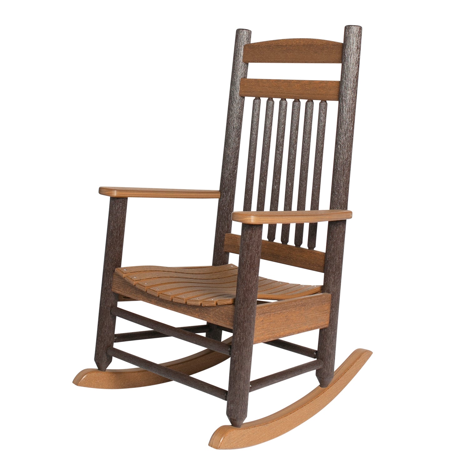 Americana Rustic PolyLog Rocking Chair
